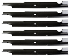 USA Mower Blades (6 U10180BP Standard High-Lift for Windsor 50-3055 50-3160 Bobcat 42180B Length 21in. Width 2-1/2in. Thickness .250in. Center Hole 5/8in. 61in. Deck