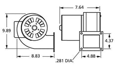 Fasco B45227 115 Volt 265 CFM Centrifugal Blower