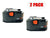 RIDGID R830153 Drill Replacement 14.4-Volt Ni-Cd MAX Battery (2-PACK) # 130254008-2PK