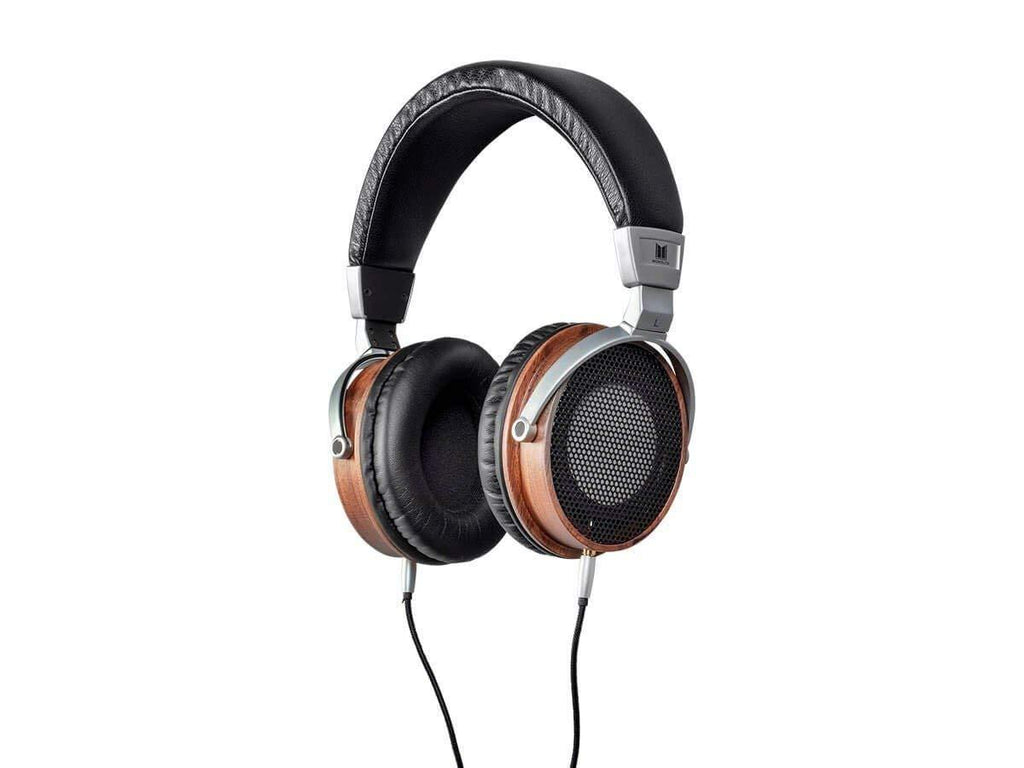 Monolith M600 Over Ear Headphones - Black/Wood with 50mm Driver, Open Back Design, Light Weight, and Comfort Ear Pads