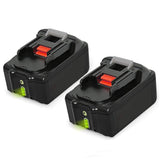 2Pack 6.0Ah 18V BL1860B Lithium-ion Replacement Battery with Indicator for Makita BL1860 BL1815 BL1830 BL1835 BL1840 BL1845 194205-3/194309-1 Tools