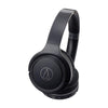 Audio-Technica ATH-S200BTBK Bluetooth Wireless On-Ear Headphones with Built-In Mic & Control, Black