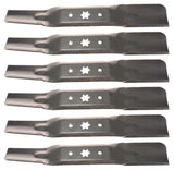 Set of 6 Troy-Bilt TB 2350 Super Bronco 50 Mustang XP 50 FAB Mustang XP 50 Mustang Fit 34 Lawn Mower Blades Fits Models 13AAA1KQ066 13AQA2KQ011 13WQA2KQ011 17ANCACZ066 17AQNAMU066 17ARCACQ011