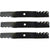 (3) Toothed Mower Blades for John Deere ZTrak Z525E Z535M Z540M Z375R Replaces M143520