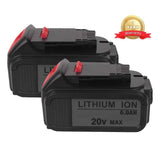 20V Replacement for DeWalt DCB200 Battery 6.0Ah for DeWalt 20V DCB204 DCB205 DCB206 DCB180 DCD985B DCD771C2 DCS355D1 Cordless Power Tools-2 PACK