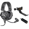 Audio-Technica BPHS1 Broadcast Stereo Headset with COHH-2 Clamp On Headphone Holder and 1/4