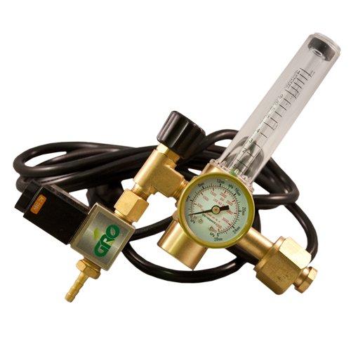 GROW1 CO2 Grow Room Environment Regulator Flow Meter Solenoid