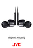 JVC Noise Cancelling Wireless Earbuds, Rain Proof IPX4, Voice Assistant Compatible - HAFX65BNB(Black)