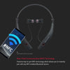 Phiaton BT 100 NC Black Wireless Bluetooth Active Noise Cancelling Neck Band Style Earphones with Mic