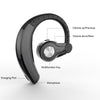 New Fashion Bluetooth Headset, Wireless Bluetooth 4.1 Earpiece Earphones Headphones with Noise Reduction , Lightweight ,Smart Voice Prompt ,HD Stereo Sound with Mic for Gym,Sports,Driving (Black)