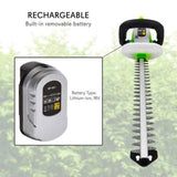 SereneLife Cordless Electric Hedge Trimmer - Yard Trimmer, Power Trimmer Bushes, Tree Bush, Shrub Trimmer, Perfect For Hedges and Shrubs, Rechargeable Battery, Charge Time 4 Hrs, 18V - PSLHTM36
