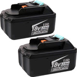 VINIDA 2 Pack 6.0Ah BL1830 BL1840 Lithium-ion Replace Battery for 18V Makita BL1815 BL1820 BL1840 BL1845 BL1850 BL1860 LXT400 194204-5 Cordless Drills