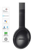 Bose QuietComfort 35 II Wireless Bluetooth Headphones, Noise-Cancelling, with Alexa voice control, enabled with Bose AR - Black