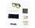 Bone Conduction Sunglasses 4.1 Wireless Bluetooth Stereo Headphones Polarized Sunglasses Accepted Compatible with Smart Phone iPhone HTC LG Samsung Android Windows (Yellow)