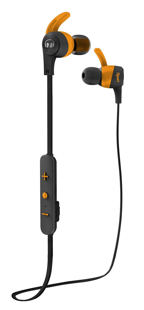 Monster iSport Achieve In-Ear Bluetooth Wireless Headphones, Black/Orange