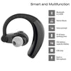 New Fashion Bluetooth Headset, Wireless Bluetooth 4.1 Earpiece Earphones Headphones with Noise Reduction , Lightweight ,Smart Voice Prompt ,HD Stereo Sound with Mic for Gym,Sports,Driving (Black)