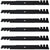 6PK Mulching Lawn Mower Blades for 61