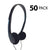 Classroom Headphones 50 Pack Testing ST-08 Disposable Stereo Headphones