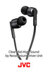 JVC Noise Cancelling Wireless Earbuds, Rain Proof IPX4, Voice Assistant Compatible - HAFX65BNB(Black)