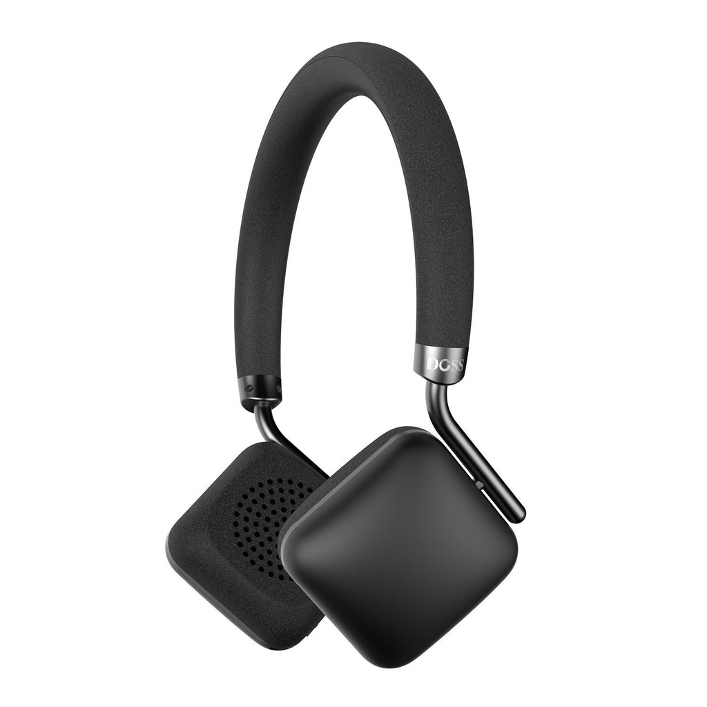 DOSS Bluetooth Headphones On Ear, Enhanced Bass HiFi Stereo Wireless Headset, Lightweight and Soft Memory-Protein Cushions, Built-in Mic and Wired Mode for Phones, TV, PC, Tablets and More