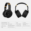 Meidong E8A (New Version) Bluetooth Headphones Over Ear, Acitve Noise Cancelling Headphones Wireless Headsets with Mic Hi-Fi Stereo Deep Bass Protein Earmuffs 20H Playtime (Free Carrying Hard Case)