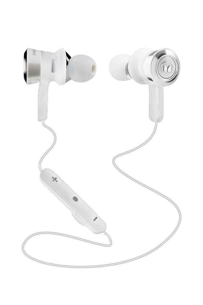 Monster MH Cly IE WHCR BT WW Clarity HD in-Ear Bluetooth Headphones - White and Chrome