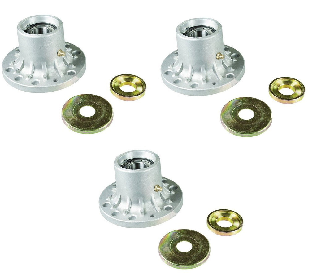 3 Spindle Housing Assemblies With Bearings for: EXMARK 103-8280, 1-634619, 1-323532, 103-2533, 103-2548, 103-2547; TORO 103-2533, 1-323532, 1-634619, 103-7975, 107-4065