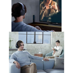 Sony Wireless Over-Ear Noise Reduction Headphones (WHRF400R) with Transmitter Dock (TMRRF400) + Sony Rechargeable Battery + Connecting Cables + AC Adaptor + HeroFiber Cleaning Cloth