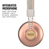 House of Marley, Positive Vibration 2 Wireless Headphones | Noise Isolating, In-Line 1-Button Mic on Cable, Removable Tangle-Free Cable, Long Battery Life, Foldable On-Ear Design | Copper