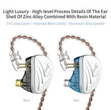 KZ AS16 Earbuds in Ear Monitor Newest Yinyoo AS16 Wired Earphones Headphones Noise Cancelling 8BA Balanced Armature Drivers Ear Buds with Microphones(with mic, Black)