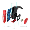 Bone Conduction Bluetooth Headset, Hanging Ear Bilateral Stereo Wireless Sports Outdoor Headset for iPhone Android Other Bluetooth Devices-red