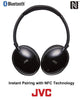 JVC Wireless Noise Canceling Over Ear Headphones, Bluetooth, Instant paring with NFC Technology - HAS90BNB