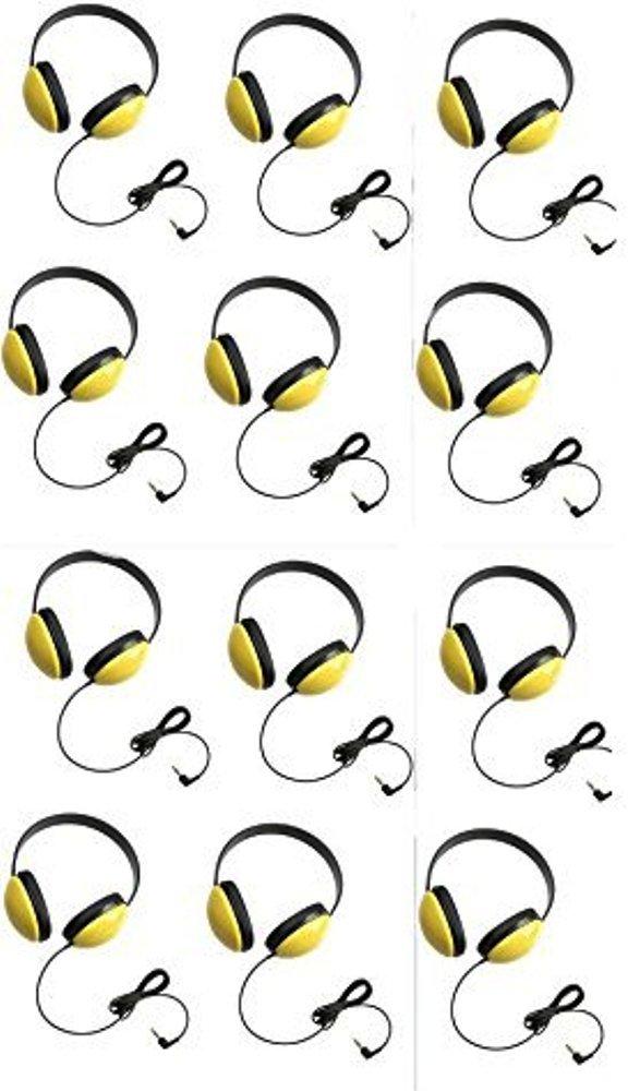 Califone 2800-YL Listening First Headphones in Yellow (Set of 12)