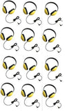 Califone 2800-YL Listening First Headphones in Yellow (Set of 12)