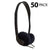 Encore ENC-06 Stereo Headphones Bulk Disposable 50 Pc. Pack