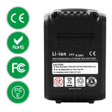 [Upgrade to 6.0Ah] 2Packs 20 Volt Replacement for Dewalt 20V Battery Lithium XRP DCB204 DCB205 DCB206 DCB205-2 DCB200 DCB180 DCD985B DCD771C2 DCS355D1 DCD790B