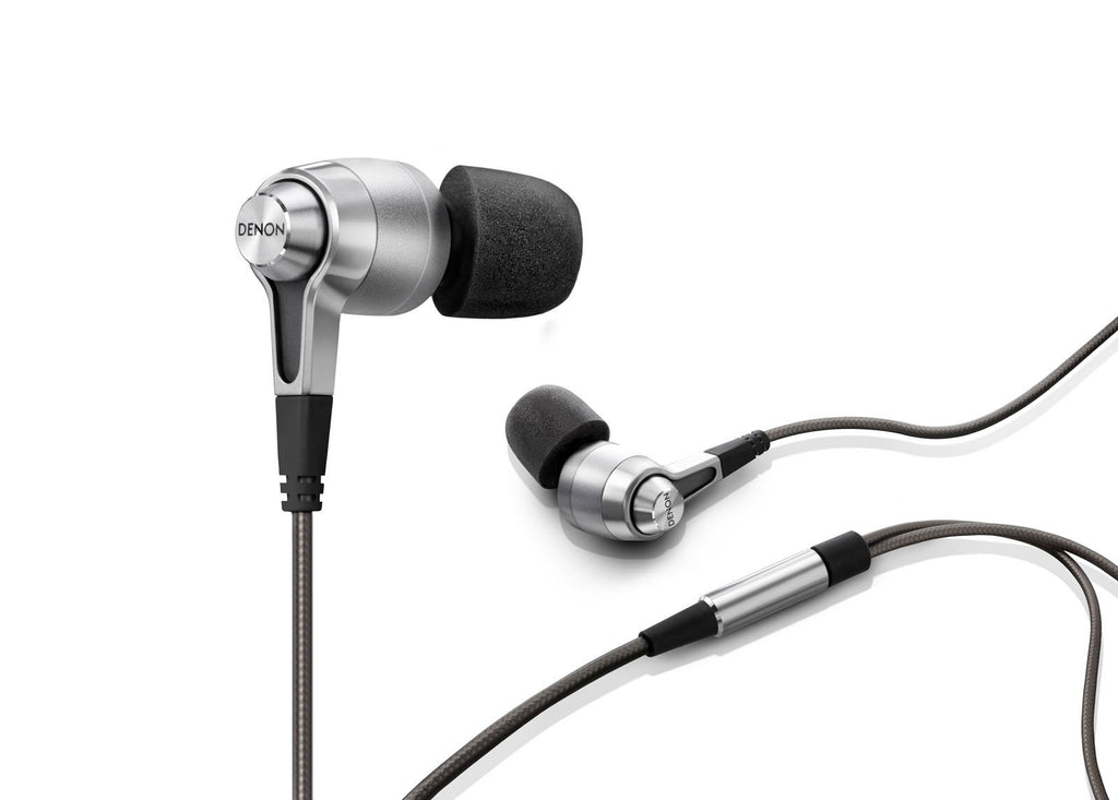 Denon AH-C720 In-Ear Wired Headphones | Designed For Professionals, Travelers & Music Enthusiasts on the Go | Premium Sound & Technology | Wear in Comfort for Hours | Silver