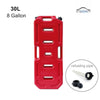 SXMA 30L Portable Gasoline Diesel Fuel Tank with Refueling Pipe 8 Gallon SUV ATV Motorcycle Scooter Car Tanks Jerrycan (red)