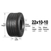 Set of 4 MaxAuto Lawn Mower Tires 15x6-6 20x10-8 4PLY P332+P512