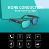 Bone Conduction Sunglasses 4.1 Wireless Bluetooth Stereo Headphones Polarized Sunglasses Accepted Compatible with Smart Phone iPhone HTC LG Samsung Android Windows (Yellow)