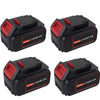 VINIDA 4 PACK 20V 6.0Ah DCB200 Lithium Replacement Battery for Dewalt 20 Volts Battery DCB201 DCB203 DCB204 DCB205 DCB205-2 DCB206 DCB181 DCB180 DCD/DCF/DCG/DCS Tool