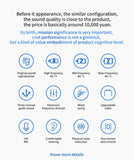 KZ AS16 Earbuds in Ear Monitor Newest Yinyoo AS16 Wired Earphones Headphones Noise Cancelling 8BA Balanced Armature Drivers Ear Buds with Microphones(with mic, Black)