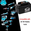 VINIDA 2 Pack 6.0Ah BL1830 BL1840 Lithium-ion Replace Battery for 18V Makita BL1815 BL1820 BL1840 BL1845 BL1850 BL1860 LXT400 194204-5 Cordless Drills