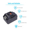 2Pack 6.0Ah 18V BL1860B Lithium-ion Replacement Battery with Indicator for Makita BL1860 BL1815 BL1830 BL1835 BL1840 BL1845 194205-3/194309-1 Tools