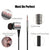 OVC in-Ear Earbuds Earphones Wired Headphones with Microphone - 3 Adjustable Heavy Bass Dynamic Driver, for iPhone Android Samsung