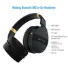 Meidong E8A (New Version) Bluetooth Headphones Over Ear, Acitve Noise Cancelling Headphones Wireless Headsets with Mic Hi-Fi Stereo Deep Bass Protein Earmuffs 20H Playtime (Free Carrying Hard Case)