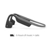 AfterShokz Trekz Titanium Mini Wireless Bone Conduction Bluetooth Headphones, Shorter Headband Size for Smaller Fit, Open-Ear Design, Slate Gray, AS600MSG