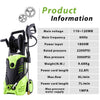 3000 PSI Pressure Washer 1.8GPM Power Washer Electric Pressure Washer Cleaner Machine with Hose Reel and 5 Interchangeable Nozzles