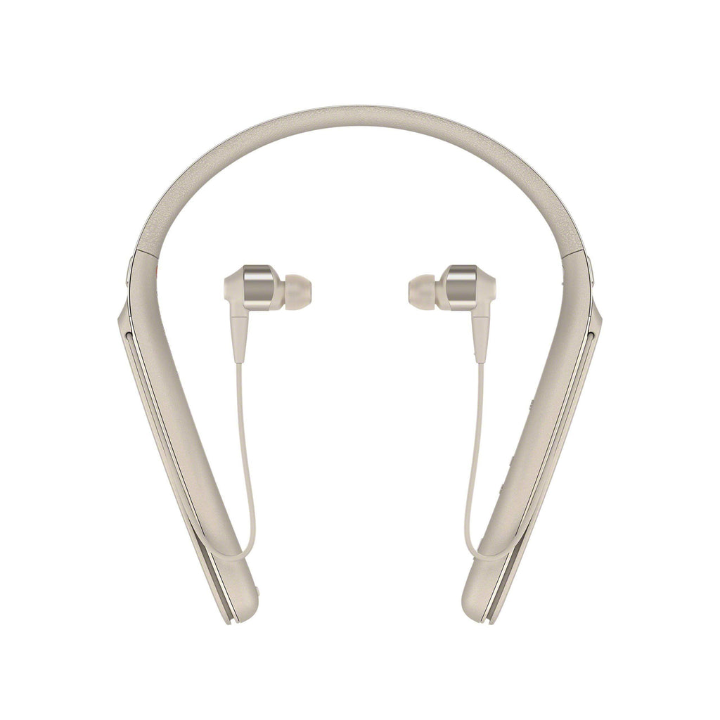 Sony Premium Noise Cancelling Wireless Behind-Neck in Ear Headphones - Gold (WI1000X/N) (Renewed)