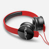 SOL REPUBLIC 1211-03 Tracks On-Ear Interchangeable Headphones with 3-Button Mic and Music Control - Red